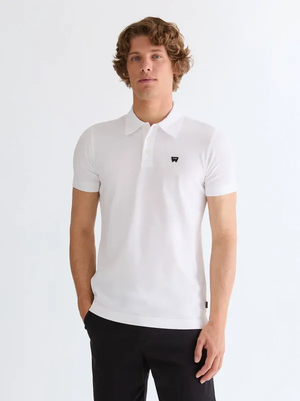 Поло мужское WRANGLER POLO SHIRT BRIGHT WHITE