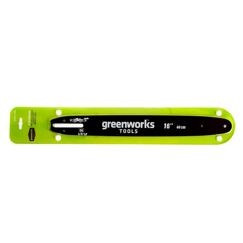 Шина для аккумуляторной цепной пилы Greenworks 40Vб 40 см, Арт. 29757