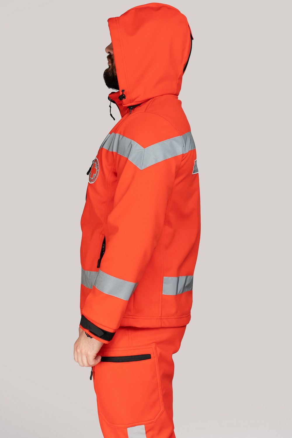 Куртка демисезонная мужская Скорая помощь MedicLine SOFTSHELL красная
