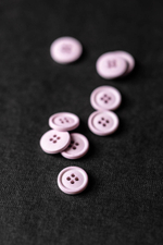 Хлопковые пуговицы 15mm – flower pink