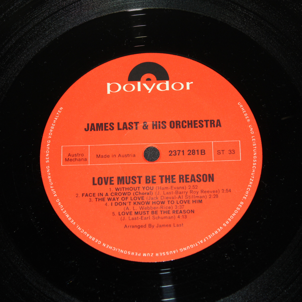 James Last / Love Must Be The Reason (LP)