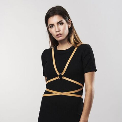 Коричневая портупея MAZE Multi-Way Body Harness (Цвет: коричневый)