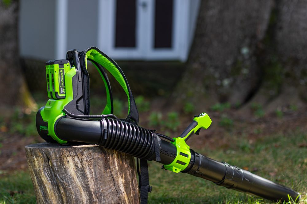 Ранцевая воздуходувка аккумуляторная Greenworks Арт. 2408107, 40V, бесщеточный, без АКБ и ЗУ