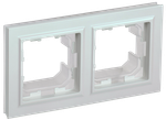 BRITE Рамка 2-местная IP44 РУ-2-БрЖ-44 жемчуг IEK