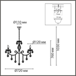 8190/8 LN Люстра E14 8*40Вт 220В IP20 CLASSI