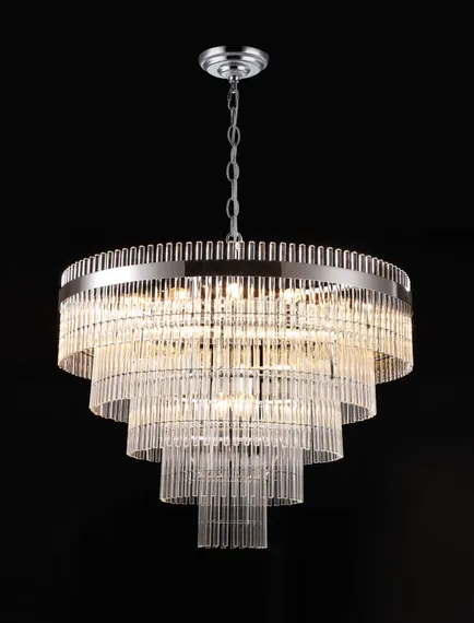 Люстра подвесная NewRgy 16G-ф800 CHROME, 18×40 Вт, хромированная
