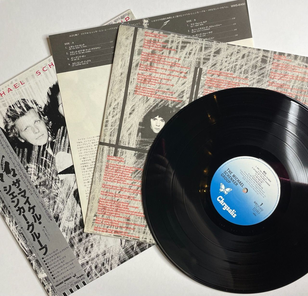 Винтажная виниловая пластинка LP The Michael Schenker Group MSG (Japan 1981) (Obi) Never Trust A Stranger