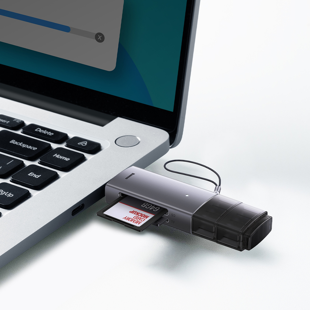 Кардридер Baseus Airjoy USB-A & USB-C - SD/TF/microSD