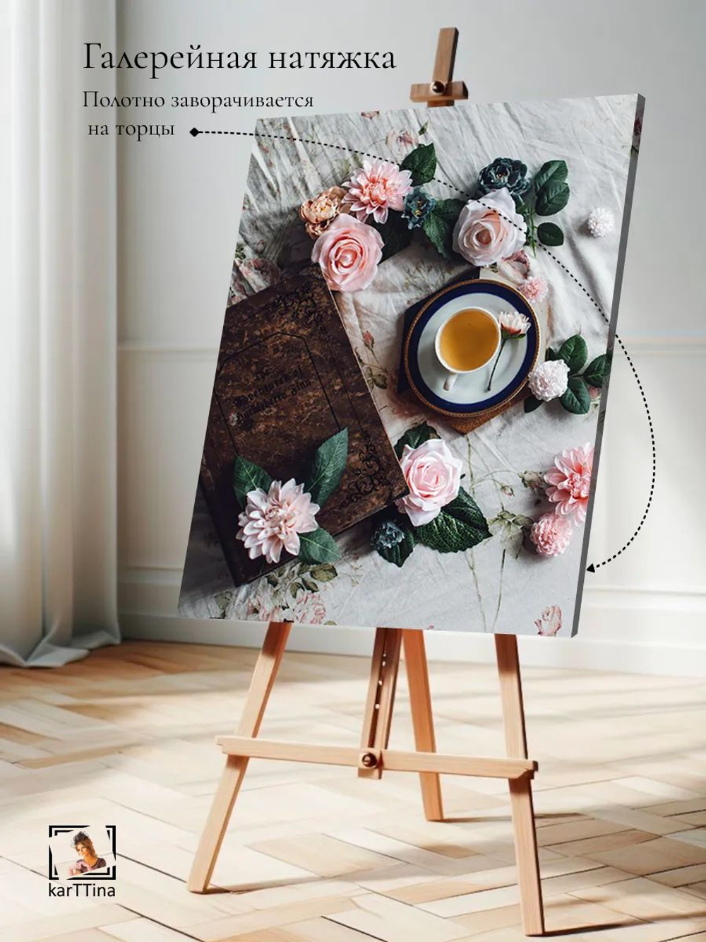 Картина "Кофе и винтаж", галерейная 50х70см 1шт.