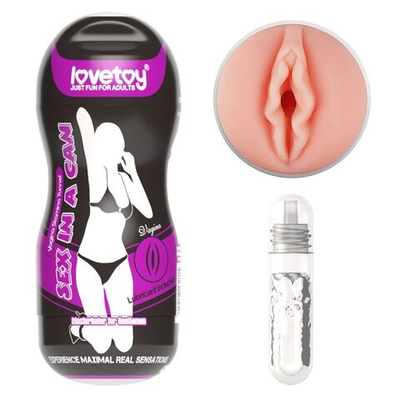 Телесный мастурбатор-вагина Sex In A Can Vagina Stamina Tunnel (Цвет: телесный)