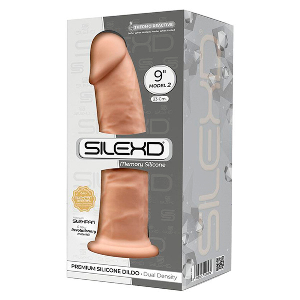 Телесный фаллоимитатор-реалистик на присоске 23см SilexD Premium Silicone Dildo Model 2