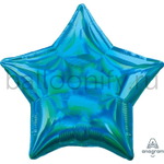 Фольгированная фигура, звезда, 19"/48СМ Переливы Cyan