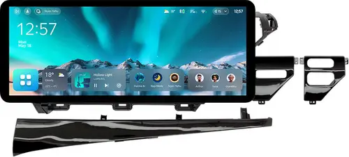 Магнитола для Toyota Camry 70 2017-2021 (без JBL) - Teyes CC4 монитор 12.3" 2K QLED + рамка 10, Android 14, Быстрейшая, Snapdragon 680, DSP, CarPlay, 4G SIM-слот