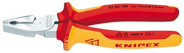 Плоскогубцы комбинированные особой мощности, 180 мм, KNIPEX 02 06 180 KN-0206180