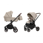 Коляска 2 в 1 Carrello Epica CRL-8510/1, Almond Beige / Черная рама
