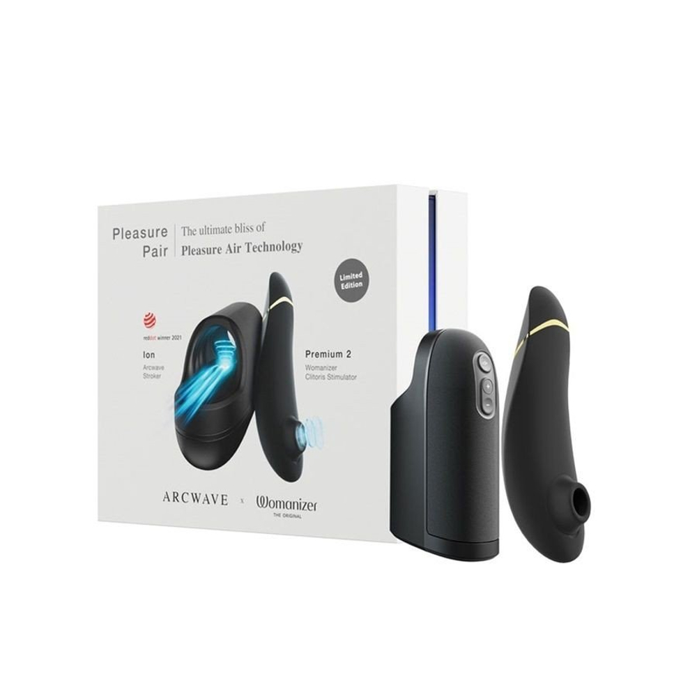 Набор для пар Pleasure Pair: мастурбатор ARCwave Ion + бесконтактный стимулятор Womanizer Premium 2