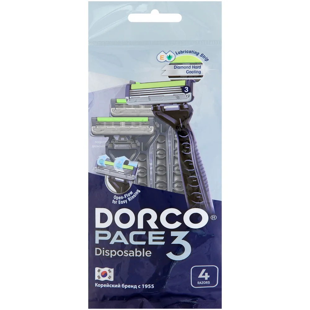 Станок для бритья DORCO PACE3-BL 3 шт