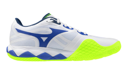 Теннисные кроссовки Mizuno Wave Enforce Tour 2 AC - white/dazzling blue/light yellow