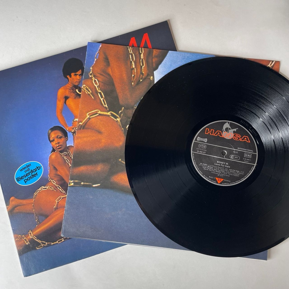 Винтажная виниловая пластинка LP Boney M Бони М Love For Sa le (Германия 1977) (С Постером)