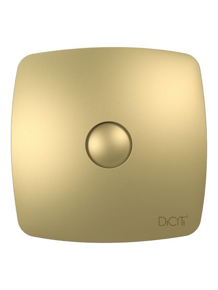 Вентилятор накладной RIO D100 обр.клапан шампань DICITI