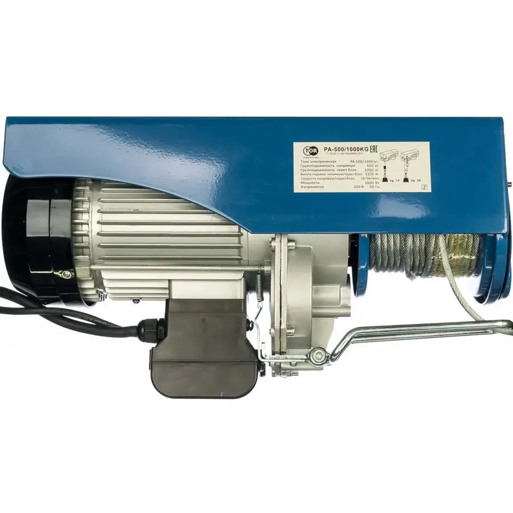 Таль электрическая PA 500/1000 кг (модель N) TOR 110100
