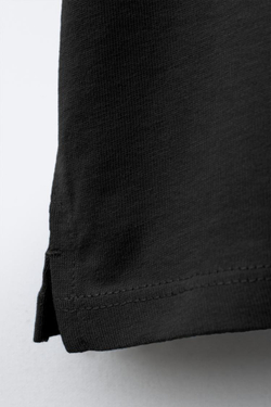 ZARA БАЗОВАЯ ФУТБОЛКА, ЧЕРНЫЙ