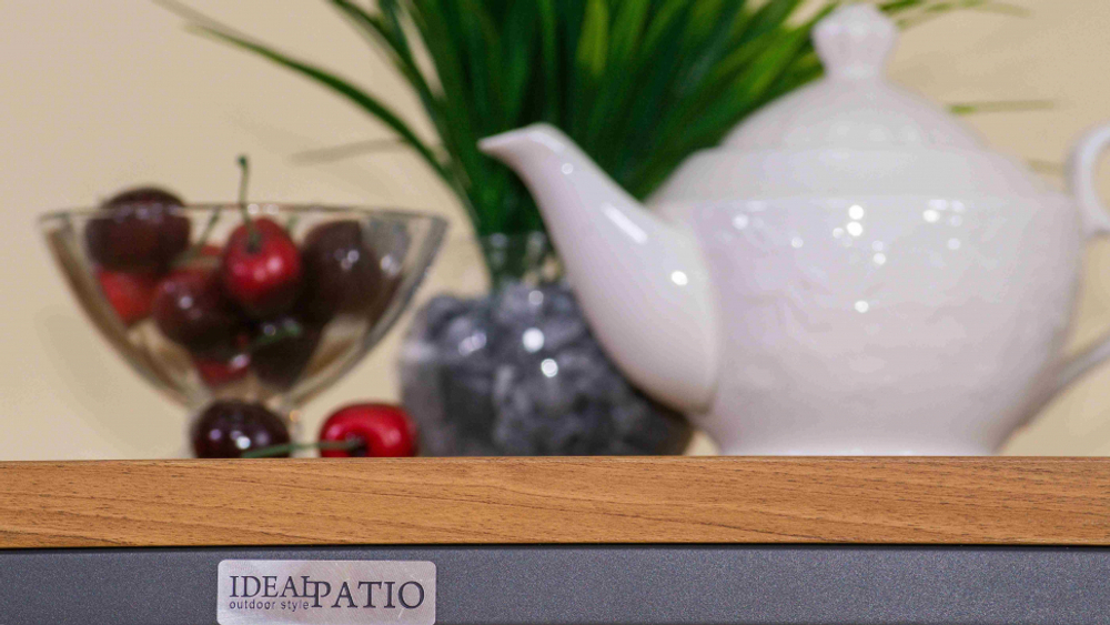 Стол обеденный Ideal Patio МИРРА алюминий, поливуд 80х80 см (1 ножка) резервный дубль