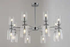 Люстра потолочная NewRgy 15623STD/16 CR, 16×40 Вт, хромированная