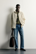 РУБАШКА СВОБОДНОГО КРОЯ В ПОЛОСКУ — ZARA · 2933/303