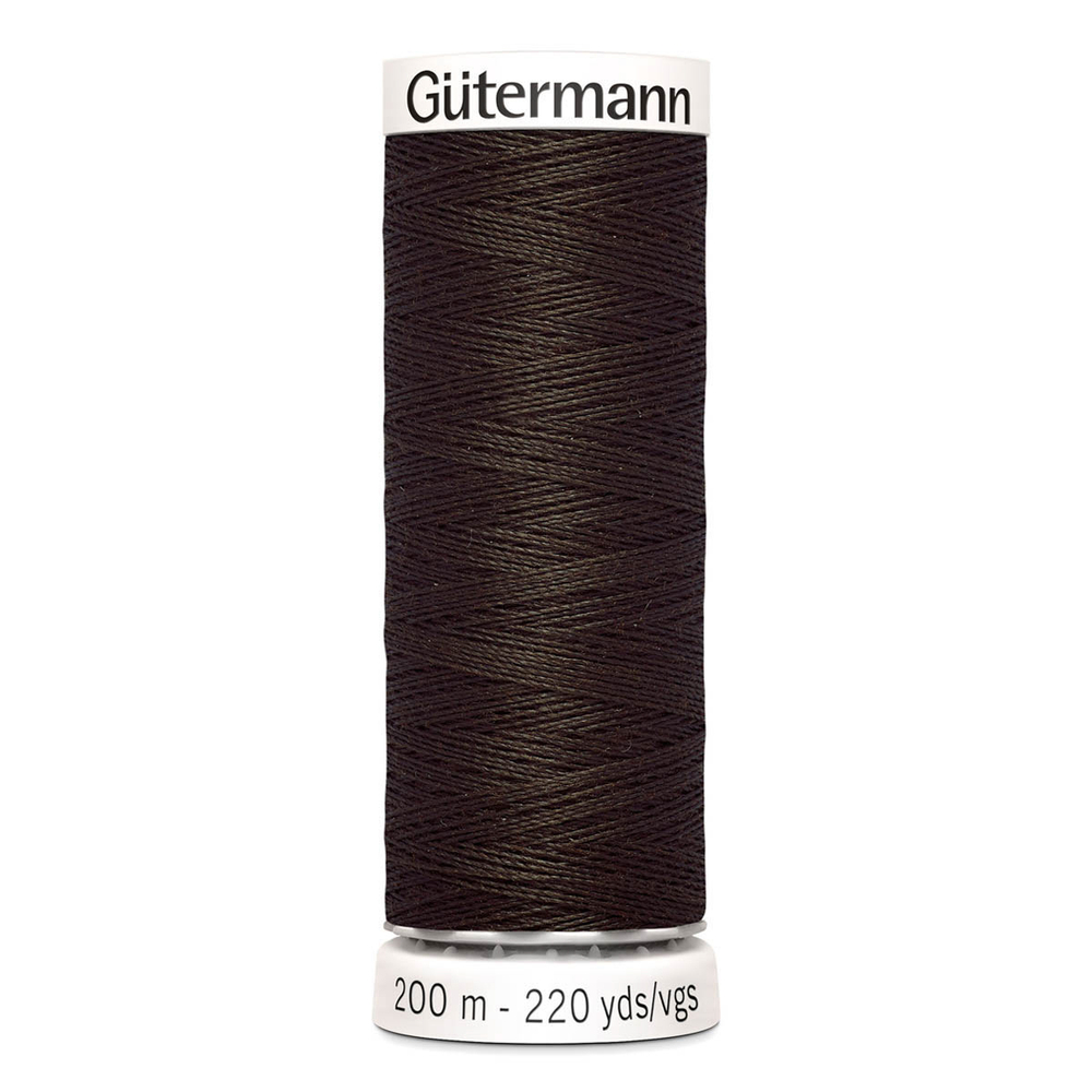 01 Нить Sew-All 100/200 м для всех материалов, 100% полиэстер Gutermann 748277 (769 средне-коричневый)