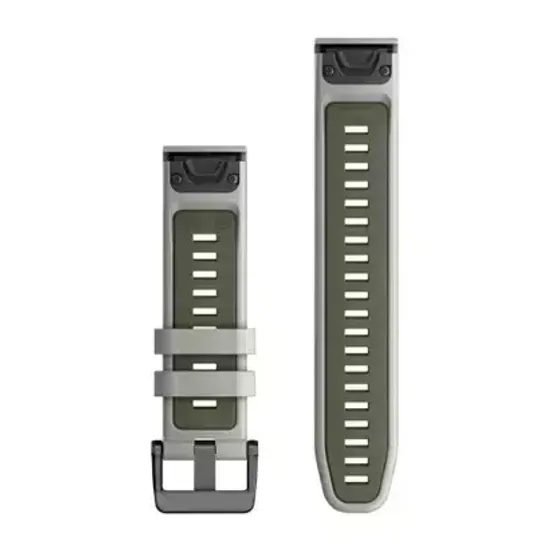Ремешок Garmin QuickFit 22 мм (силиконовый) туманно-серый-мох 010-13280-08
