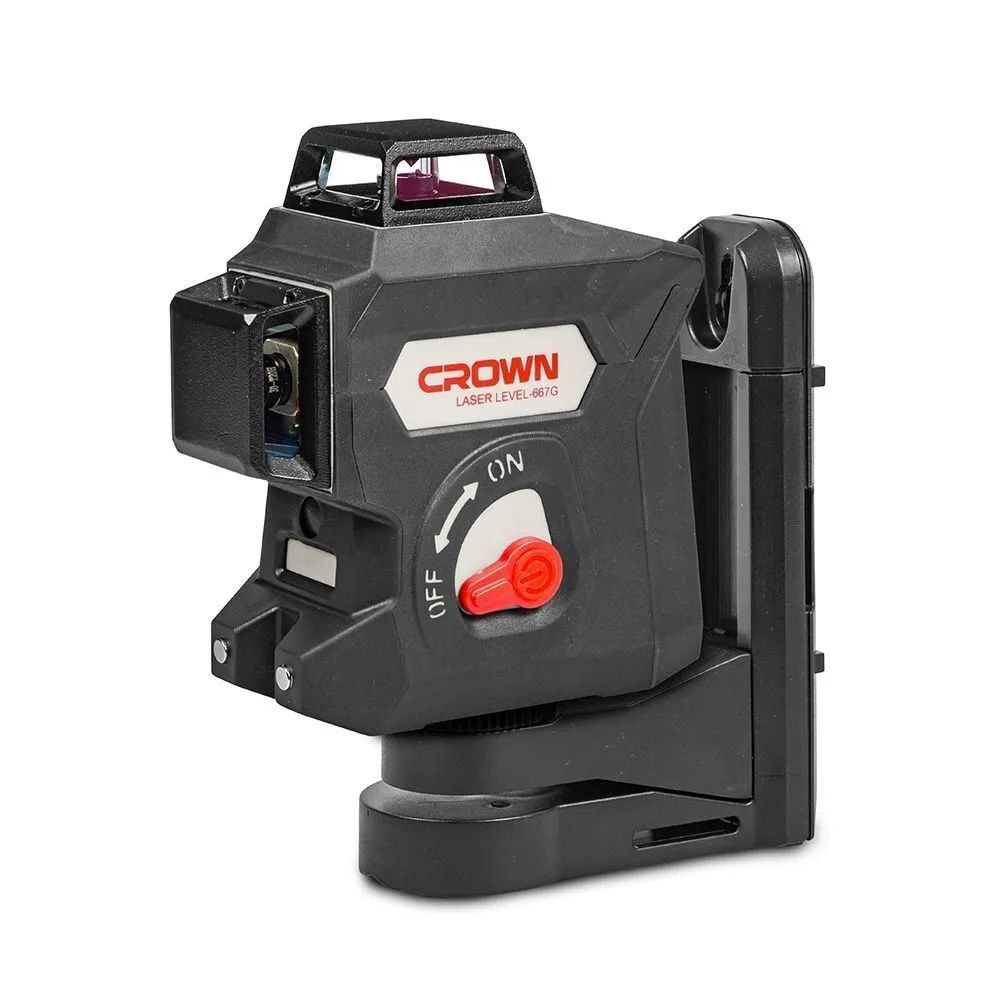 Лазерный уровень/нивелир CROWN CT44065 BMC, 3 красных луча, 15м, аккумулятор