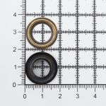 Люверсы металл ⌀9.2 мм (внутр.), h=6.32 мм, внешн. ⌀18.5 мм, №24, металл, антик, ≈1000 шт