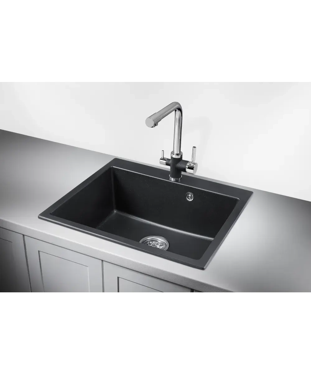 Кухонная мойка Kuppersberg MODENA 60 NL 1B ANTHRACITE фото 2