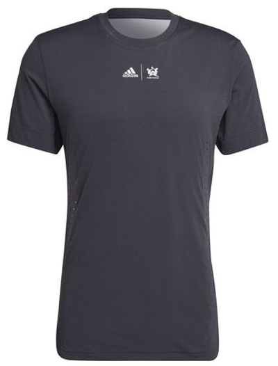 Мужская теннисная футболка Adidas New York Printed Tee - carbon