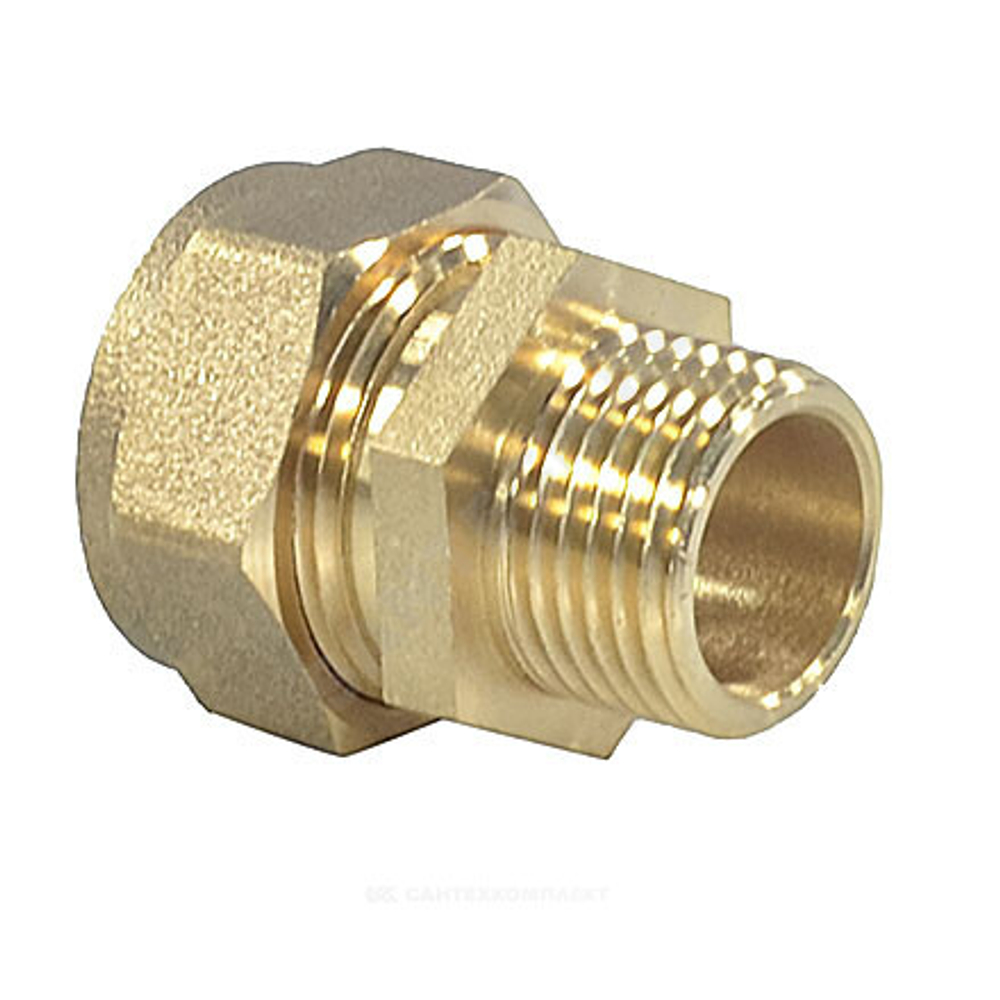 Муфта латунь 25Aх3/4" обжим/НР STAHLMANN SSML2503/4BEF