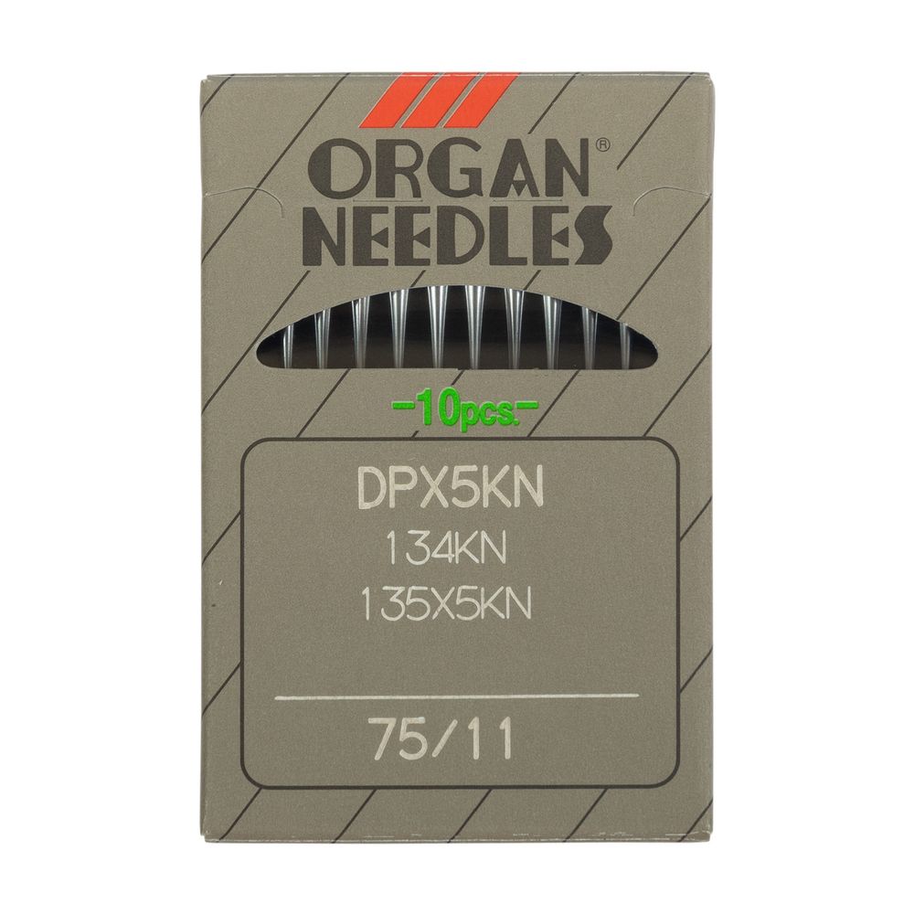 Иглы для промышленных швейных машин Organ DPх5KN, 10 шт, 075