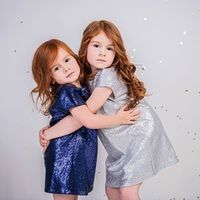 Платье с пайетками "Сапфир"