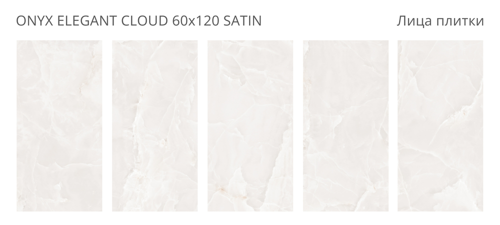 Staro LunaRossa ONYX ELEGANT CLOUD 60x120 SATIN
