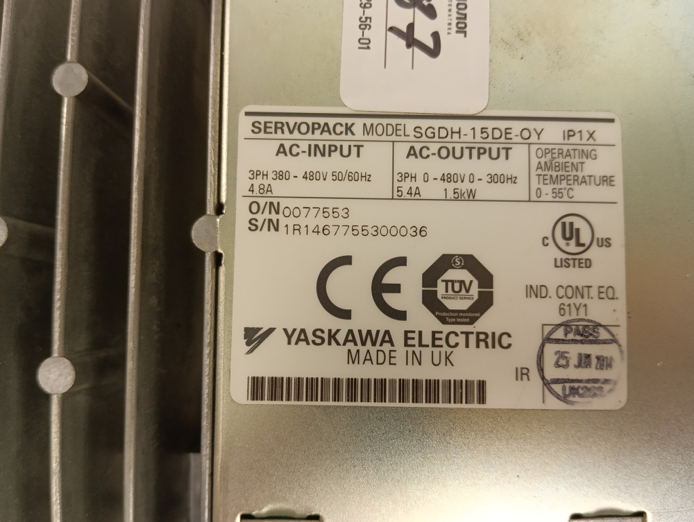 YASKAWA ELECTRIC SGDH-15DE-OY (с модулем JUSP-NS100) б/у
