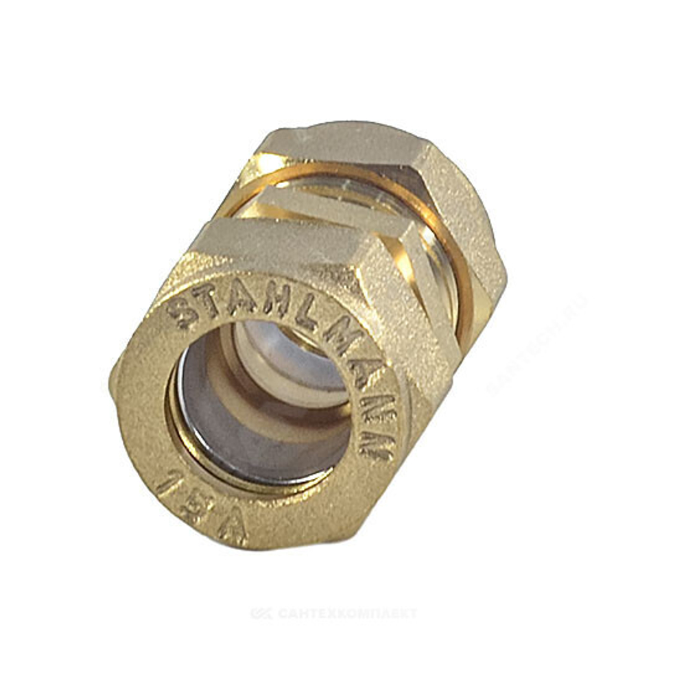 Муфта латунь 32A обжим STAHLMANN SSWL32/320BEF