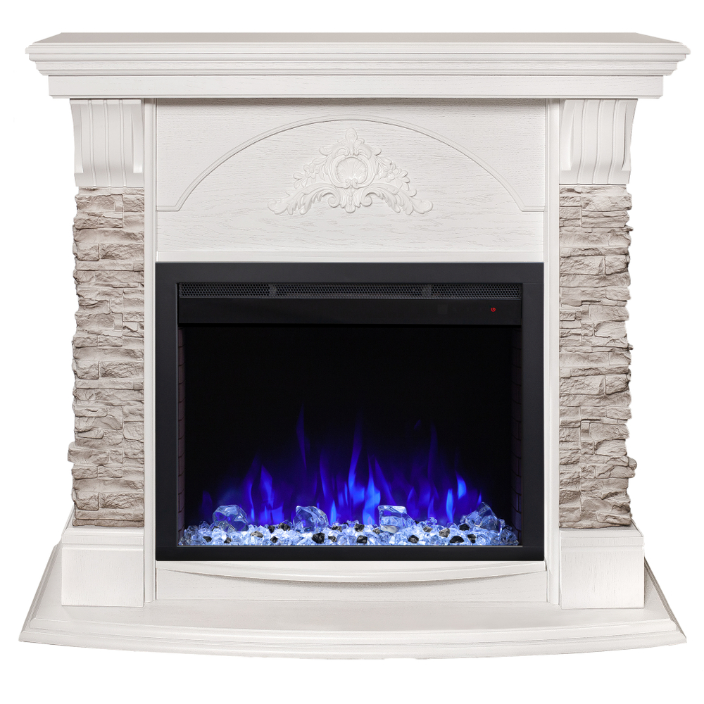 Каминокомплект Real Flame Athena GR WT с очагом Saphir 25,5