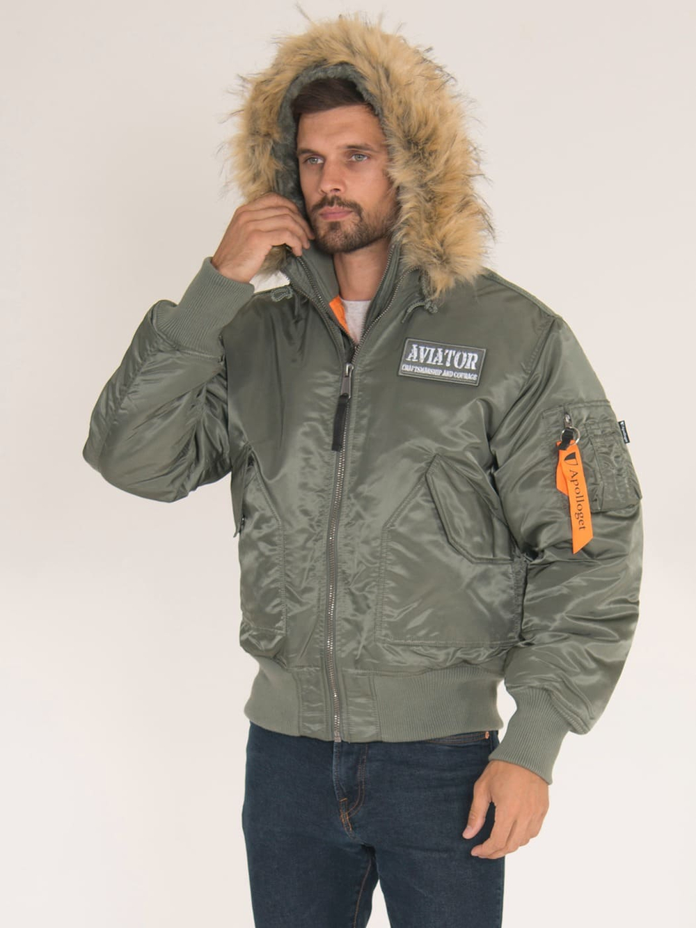 AVIATOR HD Olive/Orange