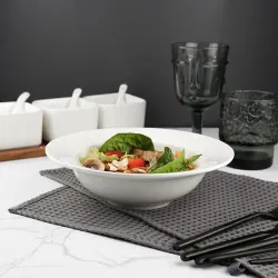 Тарелка глубокая 500 мл d 21 см h6,5 см белая фарфор P.L. Proff Cuisine [4]