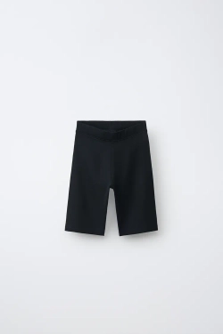 ZARA ОДНОТОННЫЕ ВЕЛОСИПЕДКИ, ЧЕРНЫЙ