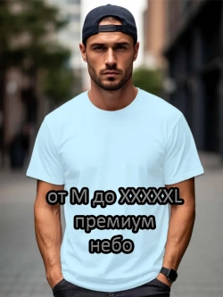 Футболка Взрослая.Премиум однотонная.Набор 2 шт