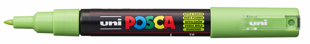 Маркер POSCA PC-1M, зеленое яблоко №72, 0.7 мм, пулевидный наконечник