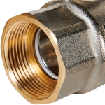 Кран шаровой полнопроходной STOUT - 1"1/4 (ВР/ВР, PN40, Tmax 150°C, ручка-бабочка черная)