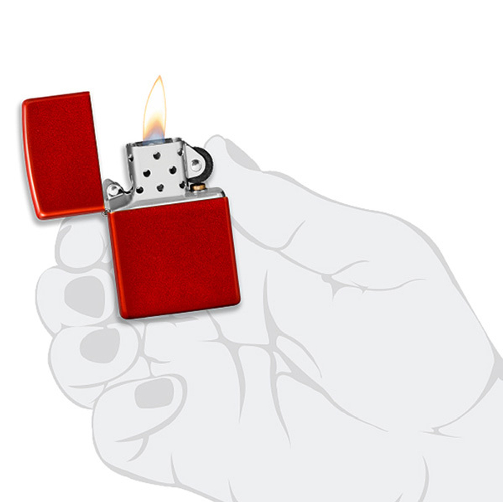 Зажигалка Zippo Classic и покрытием Metallic Red