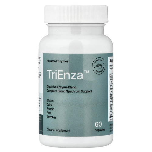 Houston Enzymes, TriEnza™, пищеварительные ферменты, 60 капсул